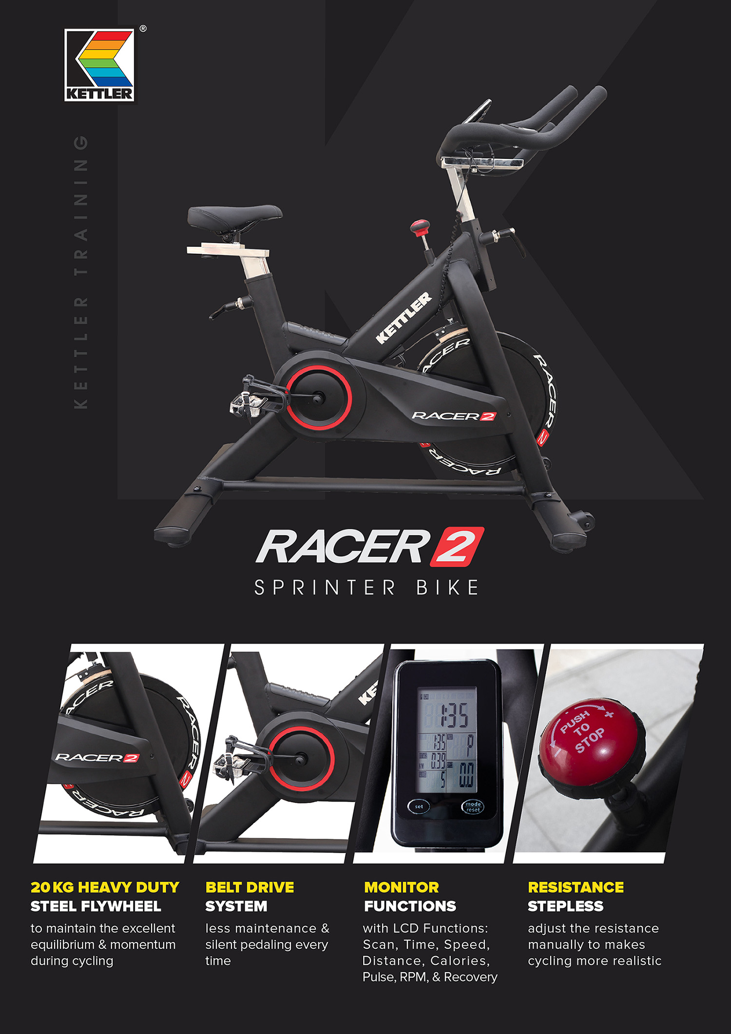 Kettler Racer 2 Spin Bike